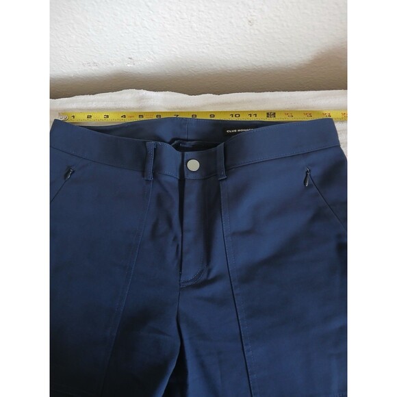 Club Monaco Womens Pants Navy‎ Skinny  Size 8 High Rise Trousers Pockets Front - Picture 14 of 16